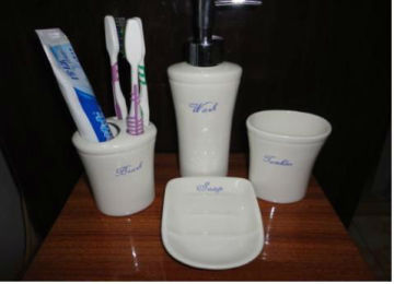 bathroom sets- 4pcs of Soap Dispenser/Soap Dish/Tooth Brush Holder/Cup