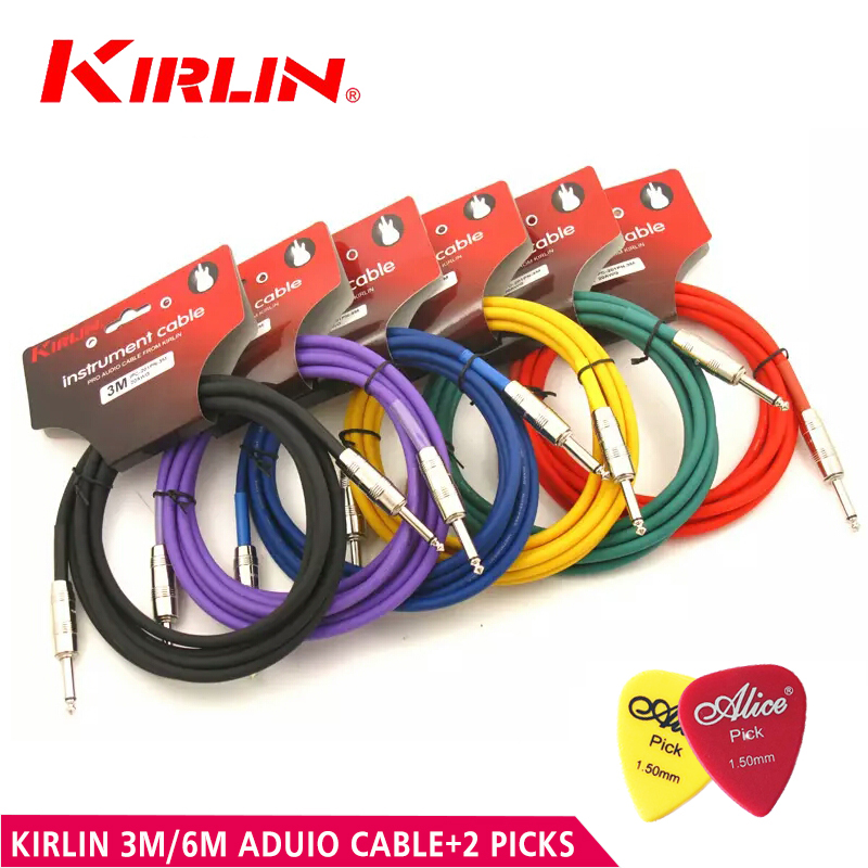 [Anti interference] Kirlin 3M/6M Electric Guitar Audio Cable Guitar Line Bass Line Instrument Cable Line Copper