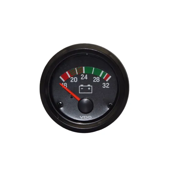 332-040-001c VDO Voltmeter: 52mm Pointer Mechanical Gauge for Battery Voltage Monitoring