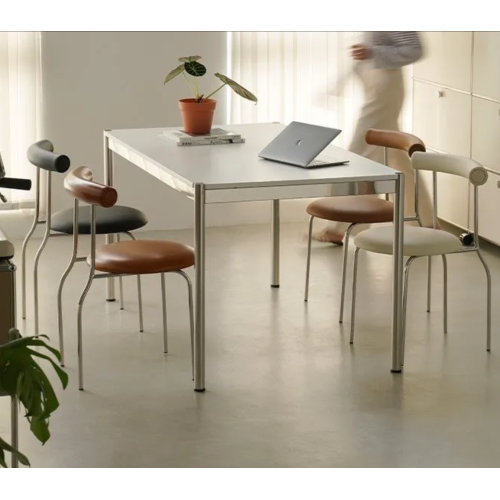 Modern European Dining Chair Featuring Thin Legs