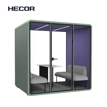 Pod adaptável para 4 pessoas para qualquer escritório