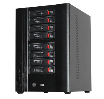 8-Bay Hot Swap NAS Server Case: Network Storage Solution with Micro ATX Chassis and Support for 3.5\" Hard Drives