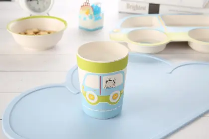 plastic baby feeding set bowl plate cup dinnerware