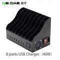 Chargador de suporte USB de 8 portas