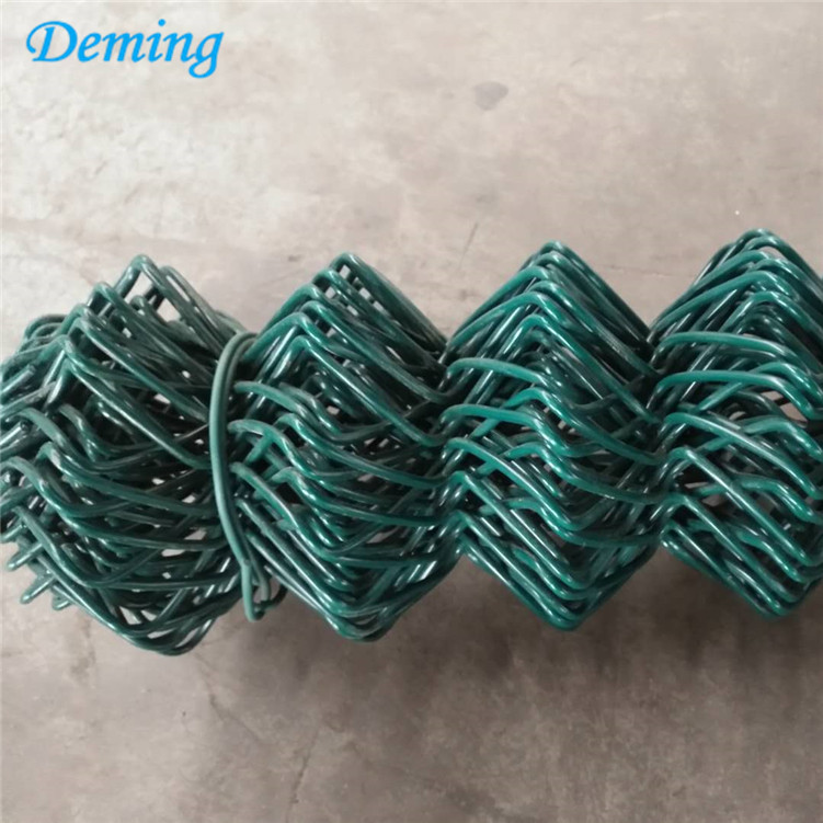 Used Decorative PVC Coated Chain Link Fence