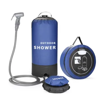 Portable PVC Solar Pressure Camping Shower Survival Kit