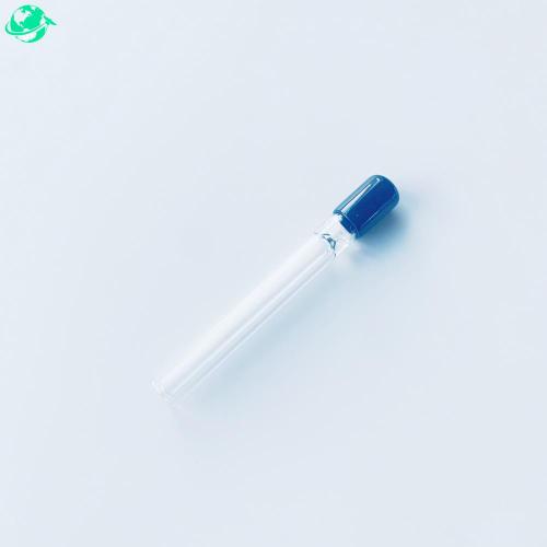 4 Inches Transparent Glass Chillum Pipe Diameter 12mm Cheap Chillum Pipes with silicon lids Factory