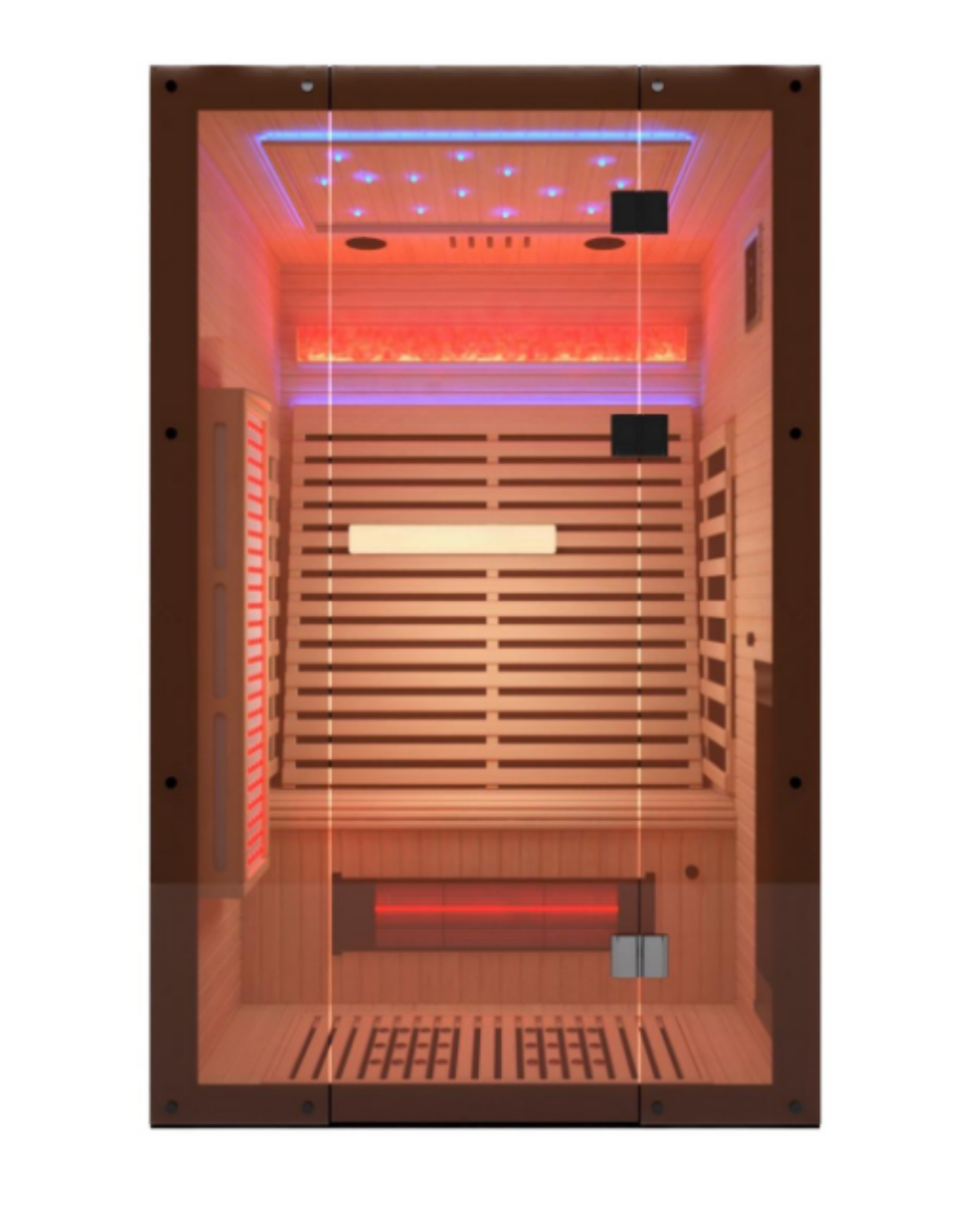 Double-person far-infrared sauna room