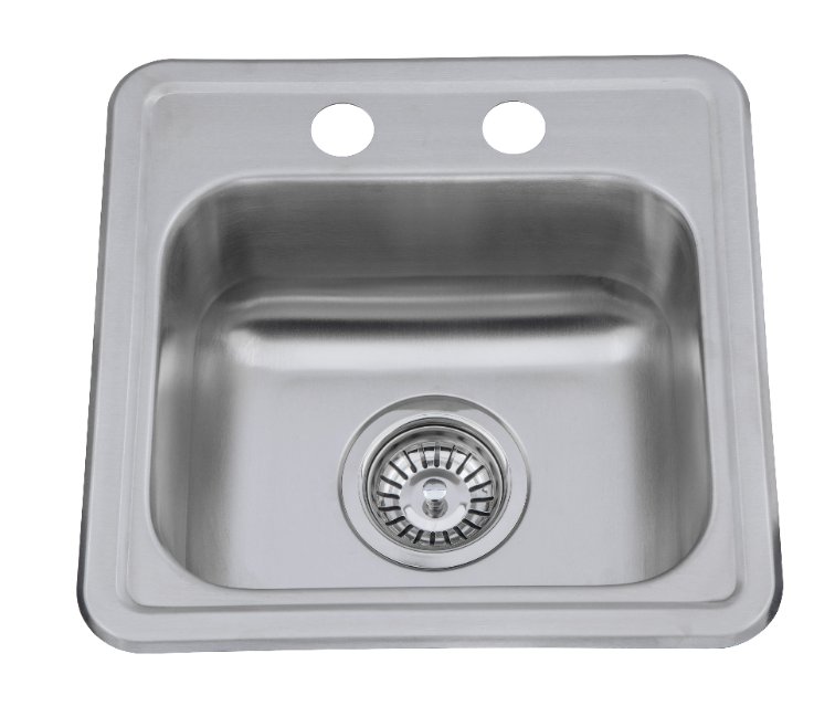 SUS 304 Topmount Single Bowl Counter Bar Sink