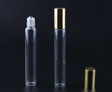 Factory Price 10 ml Cobalt Blue Glass Roll on Bottle with Roller Cap refillable roll on bottle