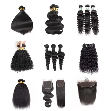 10A Grade Brazilian Human Hair Bundles 100% Mink Brazilian Virgin Human Hair Bundles Raw Virgin Hair Wig Closure