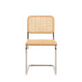 Wholesale Modern Armless Bow Chair Living Room Rattan Dining Chair Chaises Rotin Sillas Comedor Cadeiras De Jantar Cane