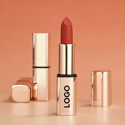 Customizable Vegan Matte Brown Lipstick: Hydrating and Long-lasting Wholesale Makeup