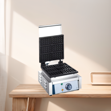 Professional 6 Plates Cast Iron Waffle Maker Machine for Kids