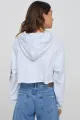 Womens Fashion Sweatshirts Raw Edge Bottom Hoodies