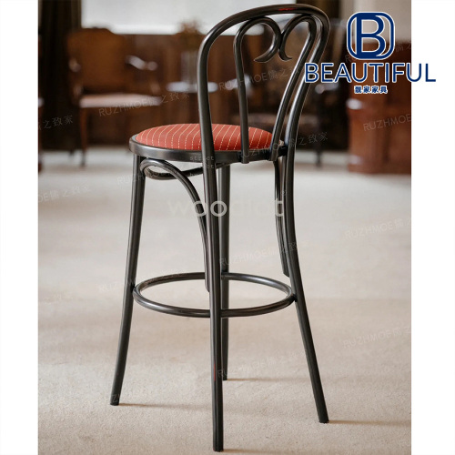 Zarif Liangjia Kayın Ahşap Bar Tabureleri