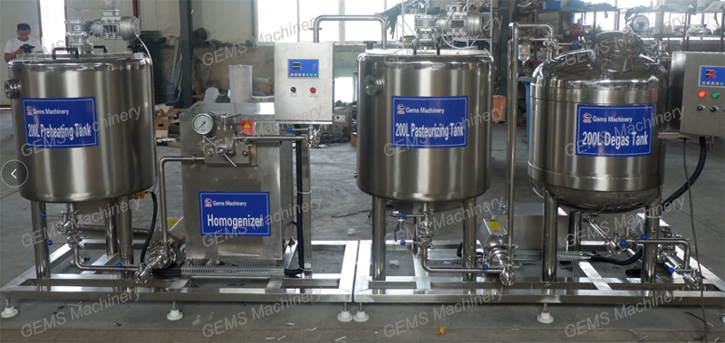 milk processing line