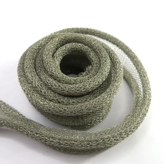 Tinned Copper Clad Stainless Steel Knitted Wire Mesh Gasket for EMI/RF Shielding Sleeve