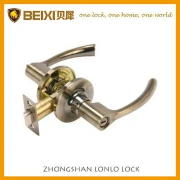 Zinc alloy antique copper yale key entrance reversible handle lock