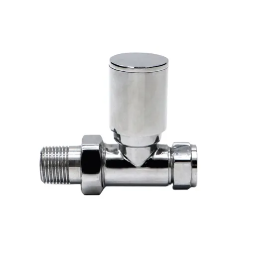 brass radiator valve forged body straight type Thermostatic Water Heating  and central heating system