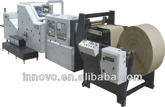 ZD-300 Adjustable roll feeding square bottom paper bag making machine