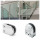 Stainless steel glass to wall hardware clamp