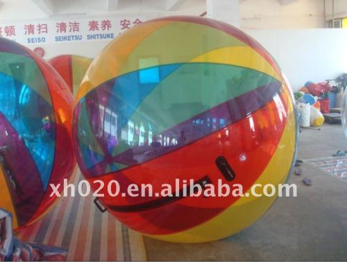 2012 Popular cheapest price latest design endless fun colorful wb097 water walking ball