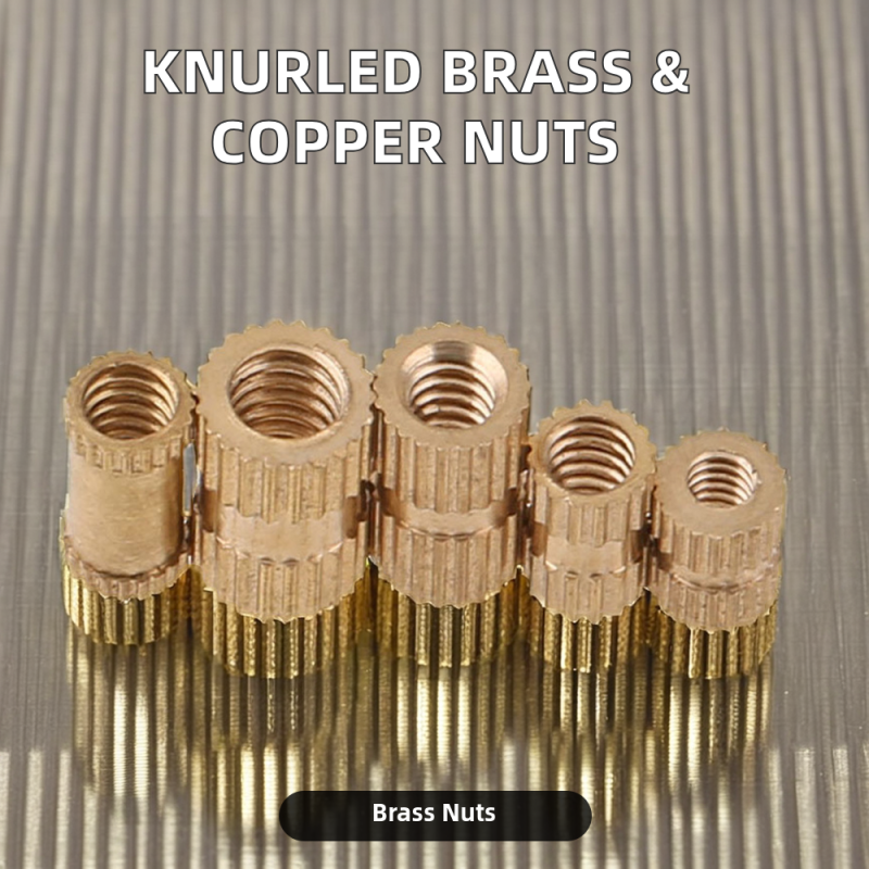 Brass Hex Nut Knurled Injection Copper Inlaid Nut through Hole Application for Healthcare for Healthcare Use