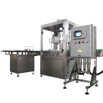 Automatic Lubricant Oil Canning Machine: Filling and Crimping Aerosol Cans and Spray Bottles