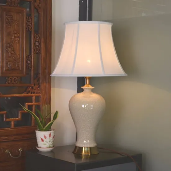Ceramic table lamps brass base bedroom table lamps 2277