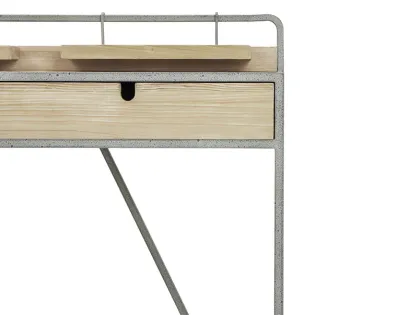 Hot on Amazon Corner Metal Computer Desk with Bookshelf