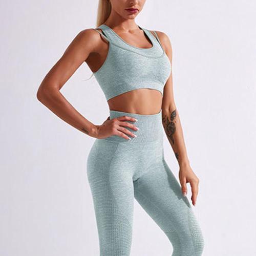 conjunto de sutiã e leggings esportivos femininos