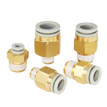 Raccordi AirTool serie PC-M5 SMC: 1/4 "Connettori a rilascio rapido da maschio a filo femmina con thread BSPT