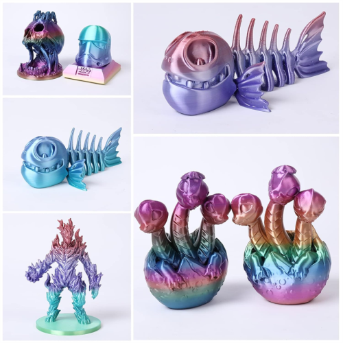 Silk Rainbow PLA Filament 1.75mm