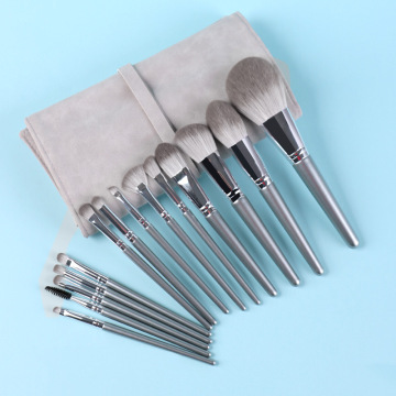 Professional 14-Piece Makeup Brush Kit with Belt Bag: Customizable Private Label Option