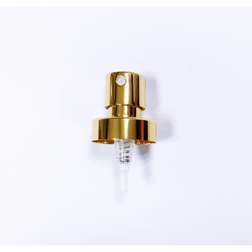 Good custom silver gold crimp pump for perfume
