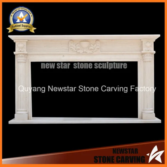 Stone Carving Home Furniture Sculpture Fireplace Surround for Decoration