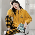 Winter Flannel Ladies Cute Cartoon Pajamas