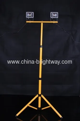 Double 2x10w Led Floodlight With Portable Stand 