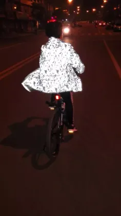 Reflective jacket with reflective material