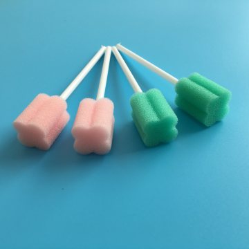 Medical oral care swabs pinks