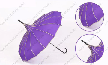 wholesale elegant straight pagoda shaped umbrella