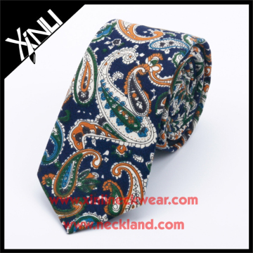 100% Handmade Paisley Pattern Custom Print Silk Tie Winter Novelty