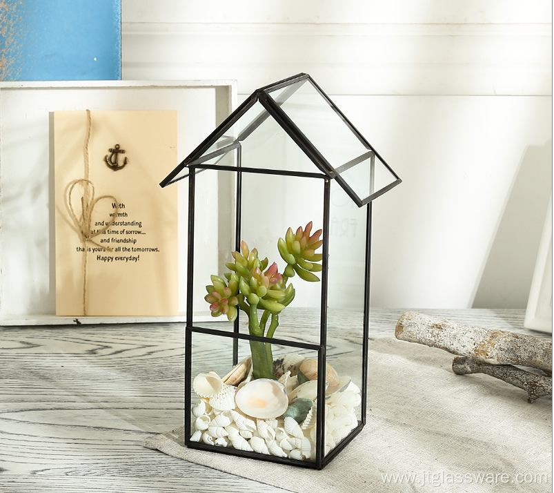 Made House Air Plant Glass Geometric Terrarium