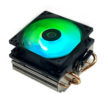 Enfriador de CPU de enfriamiento de plataforma AMD con ventilador PWM de 92 mm para AM3/AM4/AM5, RGB, 4 pines, disipador de calor