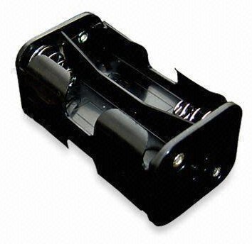 Battery Holder Be4AA for 4 X AA Batteries With Wire, Snap and PC Pins