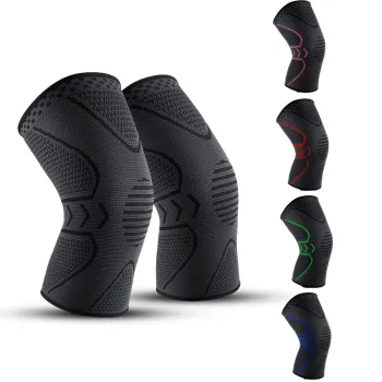 Elastic Breathable Nylon Knee Brace for Men and Women - Support for Joint Pain and Meniscus Tear during Running and Gym