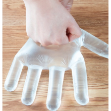 Los alimentos usan guantes de PE desechables