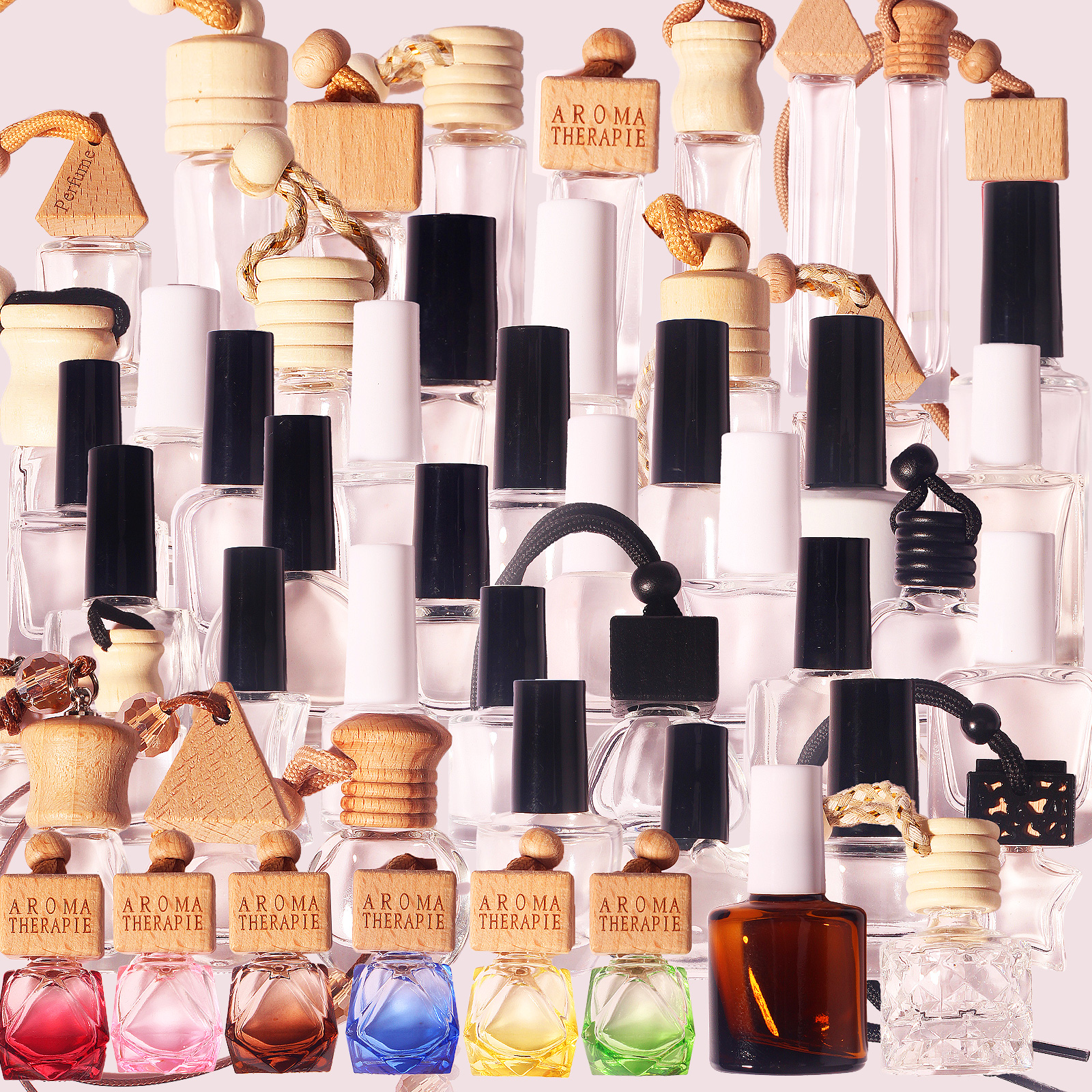 Dispensador de perfume de vidrio suspendido 5 ml