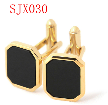 Fashion Gold Soft Enamel Cufflinks (SJX030)